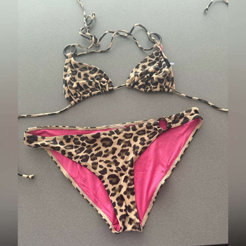 Leopard Print Bikini Set